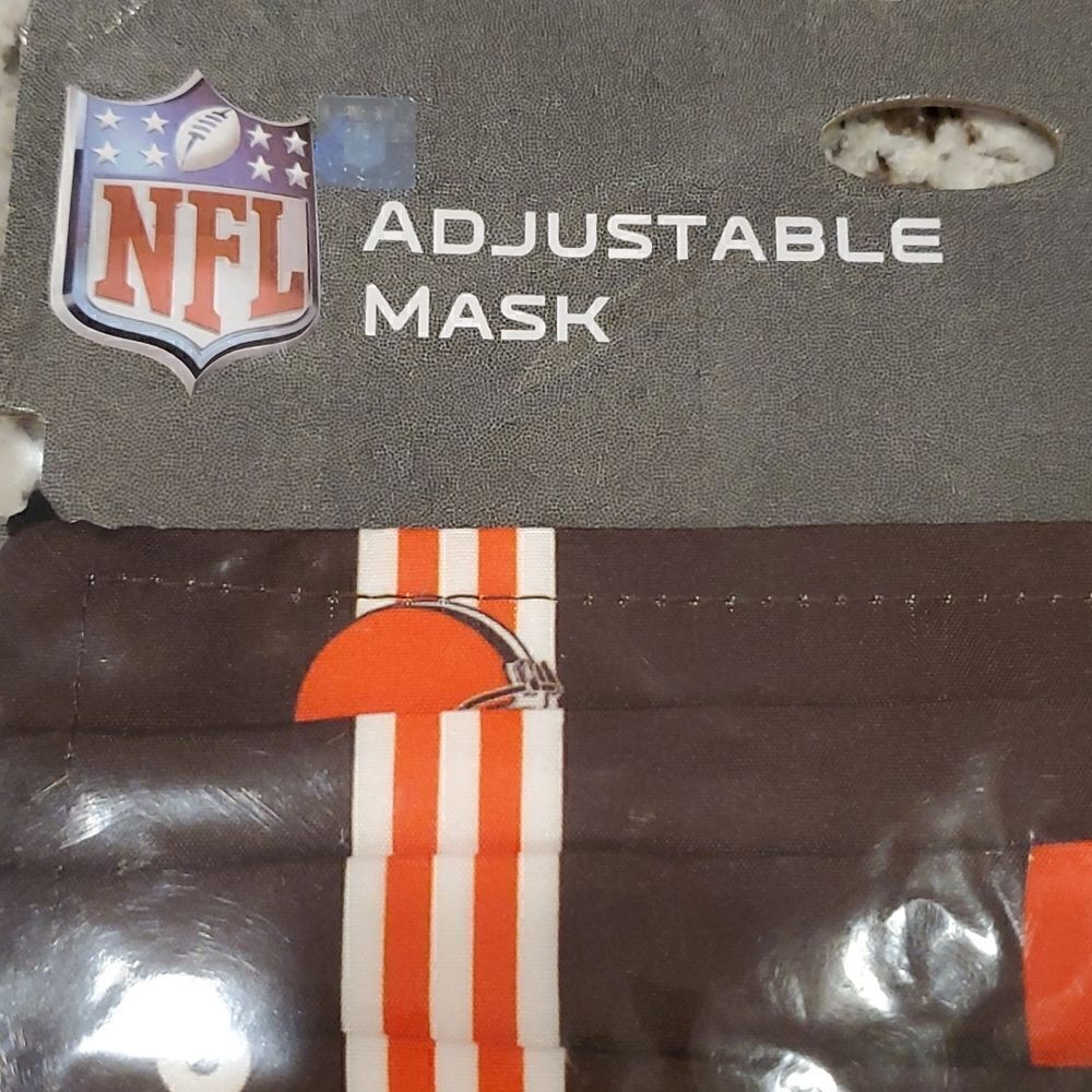 NFL Browns Face Mask 2 pack NWT - Picture 3 of 8